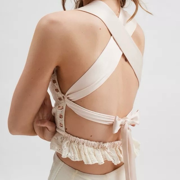 For Love & Lemons Charlotte Lace Top - Picture 8 of 10